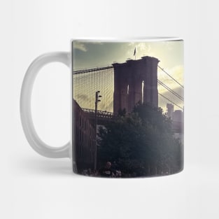 Brooklyn Bridge Sunset Manhattan Skyline NYC Mug